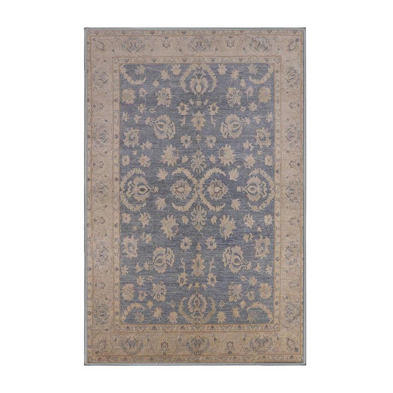 Tapis bleu / beige Jhirayr, Tapis de couloir 2 pi x 5 pi