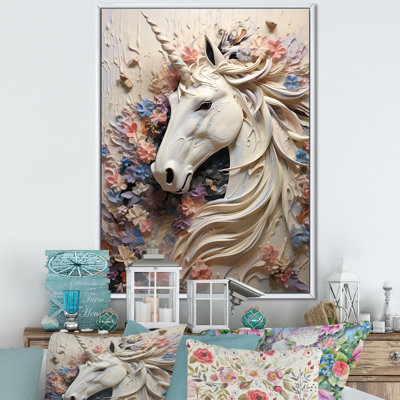 Impression sur toile Luscious Unicorn Fantasy Flower