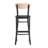 Commercial Metal Barstool with Wood Seat and Boomerang Back-1895090105-1895090086