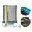 4.5' Round Trampoline with Safety Enclosure-74777829