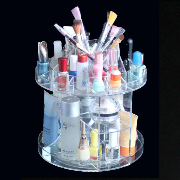 Organisateur de cosmétiques rotatif deluxe