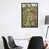 Toile encadrée de bois rustique foncé