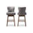 Upholstered Counter Stool with Solid Wood Frame-326954228