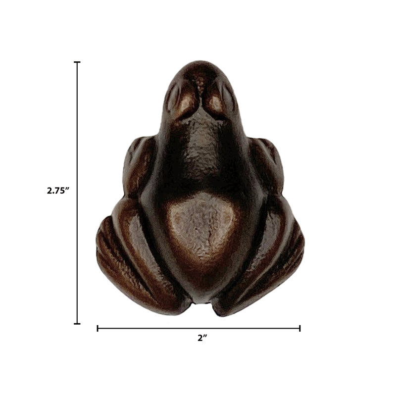 Tree Frog Push Button Doorbell, Oiled Bronze