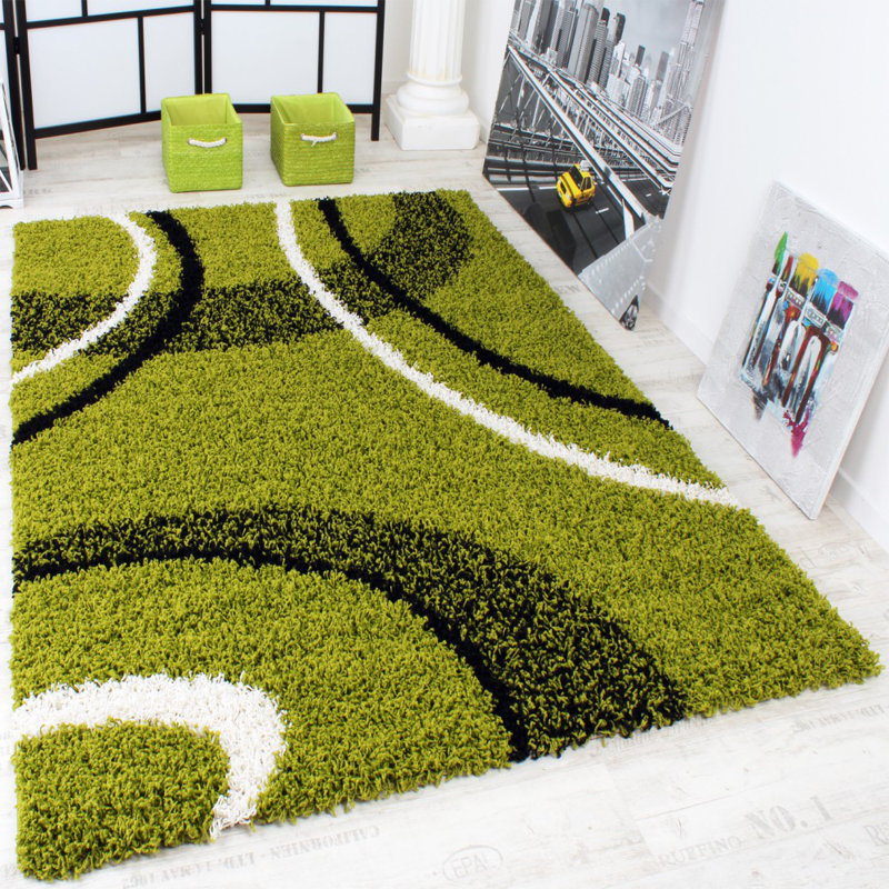 Puzant Abstract Shag Area Rug, Rectangle 240 x 320cm