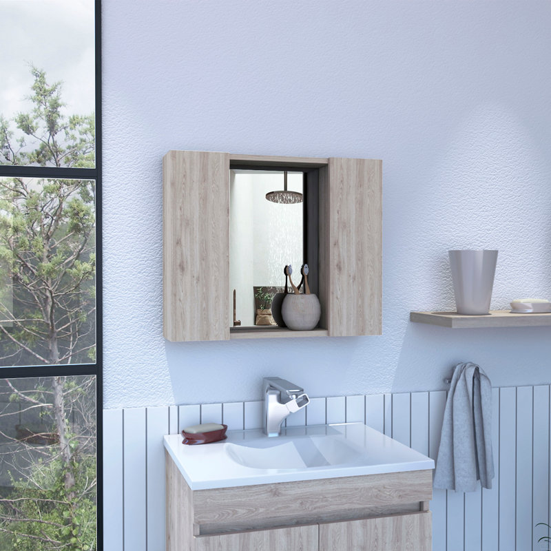 1-Drawer Medicine Cabinet, Gray