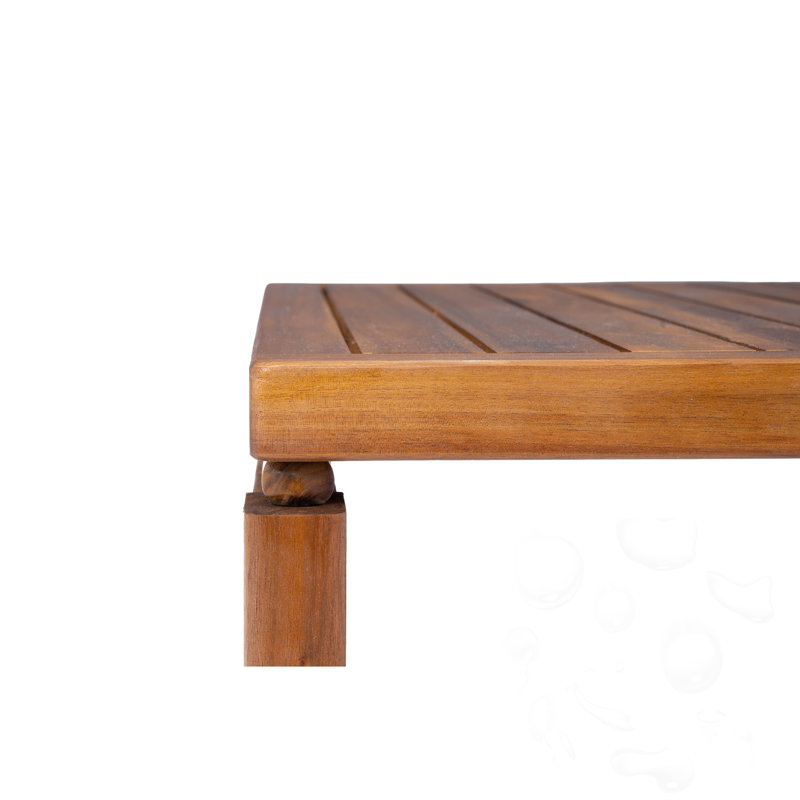 Table basse d'extérieur en bois