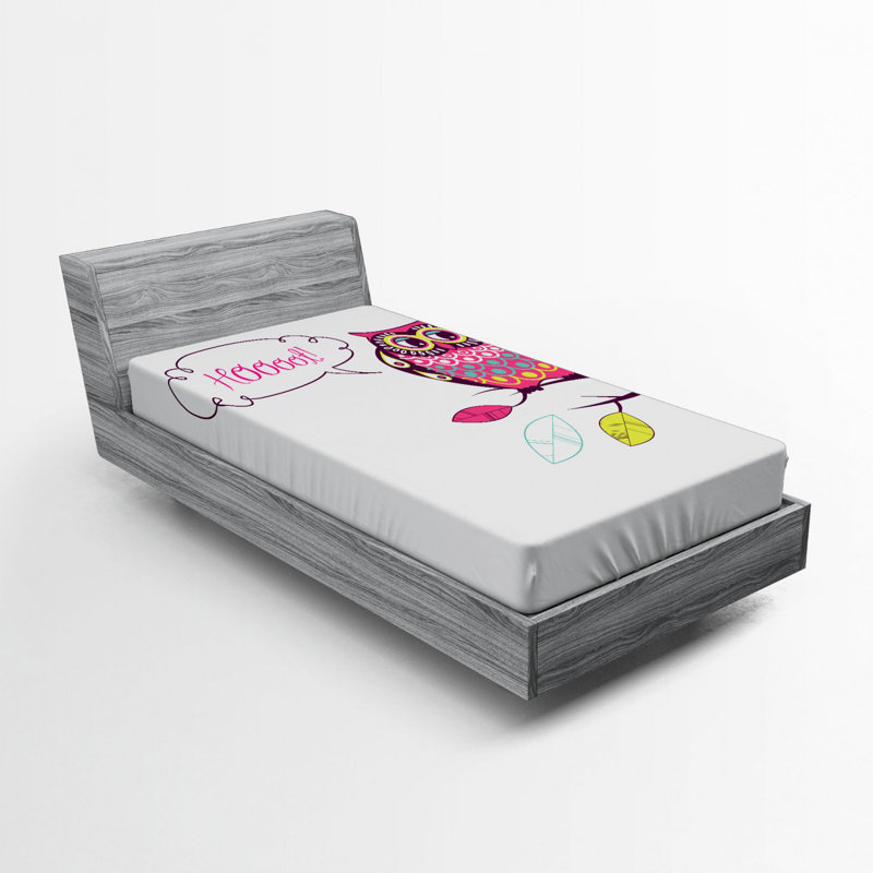 Owl Microfiber Fitted Sheet, Twin XL Fitted Sheet