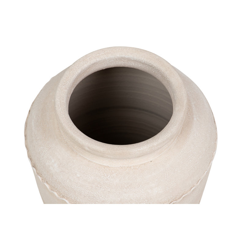 CERAMIC VASE 24X24x40 CM, Beige