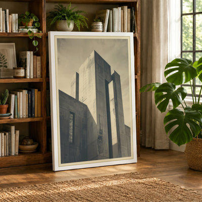 Monumental Towers Industrial - Wrapped Canvas