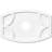 24"W x 16"H x 2"ID x 13"C x 1"P Kailey Architectural Grade PVC Contemporary Ceiling Medallion-36079198-137837514-137837603