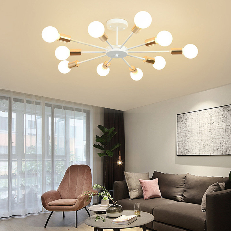 Austwell 10 - Light Sputnik Chandelier, White