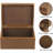 Faux Leather Decorative Box, Large Wooden Structure Keepsake Box Accessory Organizer Jewelry Organizer with Hinged Lid, Storage Container(Brown)