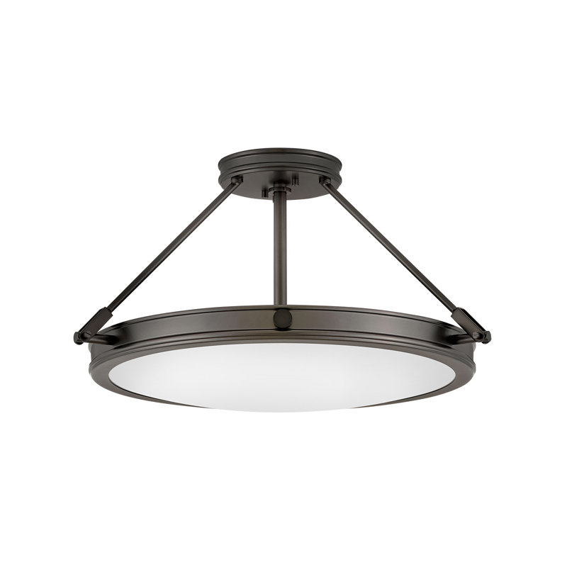Collier Four-Light Semi-Flush Mount Ceiling Light - Black Oxide