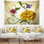 Tapisserie illustration de fleurs et feuilles floral-28497886
