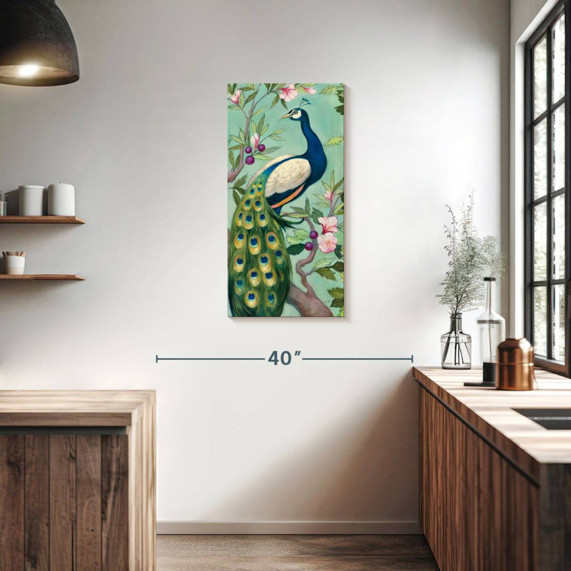 Brampt Pretty Peacock II, 36" H x 18" W