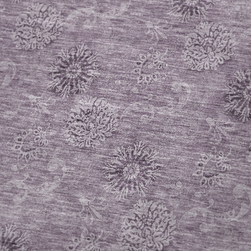 Jeté floral Sherpa ASB789 Addison, Prune