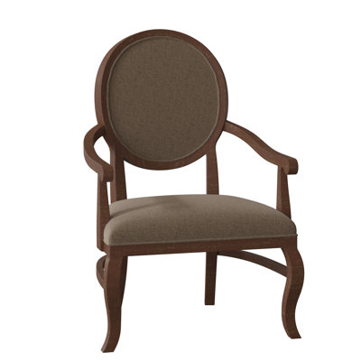Oakland Upholstered King Louis Back Arm Chair
