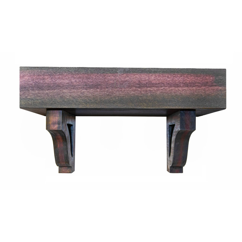 Rayne Poplar Floating Shelves W/Corbels, 11" H x 32" W x 6" D