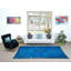 Tapis turc 6 x 9,8 pi pour salle à manger, tapis fabriqué à la main avec motif de jardin