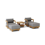 Granada Outdoor 5 - Piece Teak Conversation Set