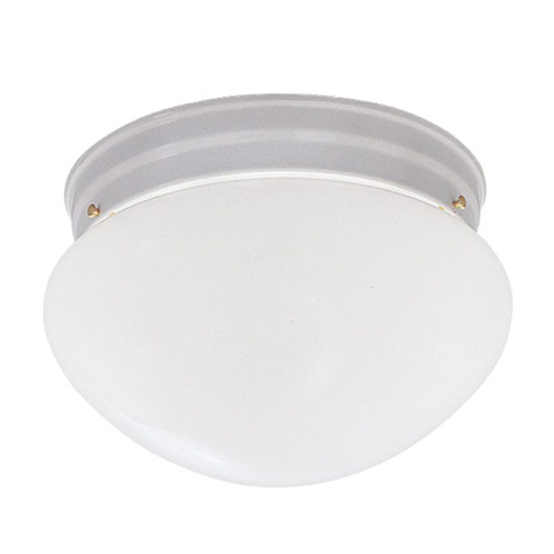 Plafonnier encastré pour cuve simple 9,5 po Kuebler, Blanc / H 5,25 po x l 9,5 po