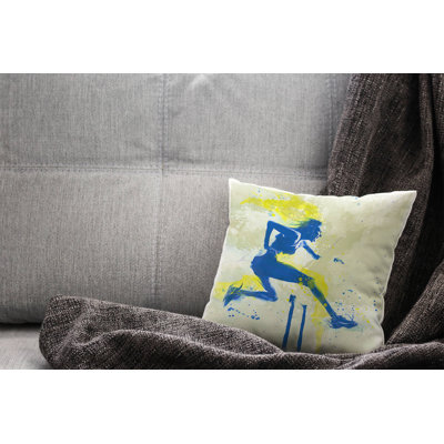 Hürdenlauf Square Cushion