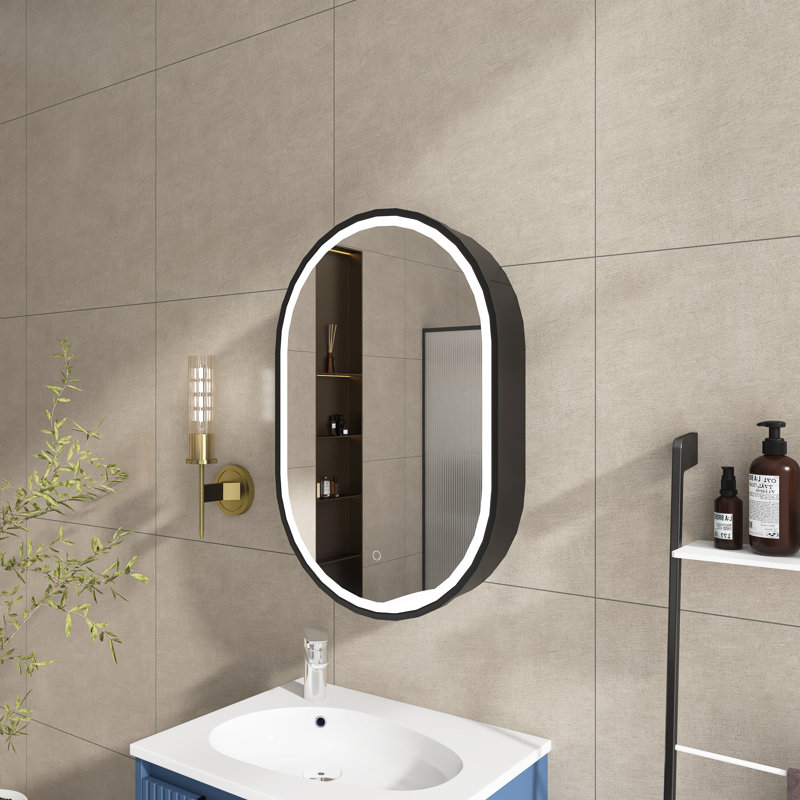 Armoire à pharmacie avec miroir et 3 tablettes fixes l 21 po x H 31 po Rockett