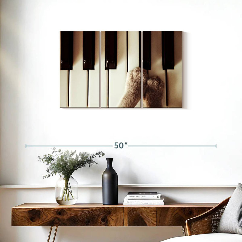 Pattes Abarca au piano, H 20 po x l 33 po