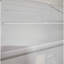 Auvent Terrace en métal blanc de 4,6 po - aluminium léger pour l'extérieur avec finition contemporaine, charnière continue et solin de sécurité intégré, attaches en acier inoxydable faciles à installer
