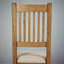 48 cm H Genuine Leather Parsons Chair in Brown