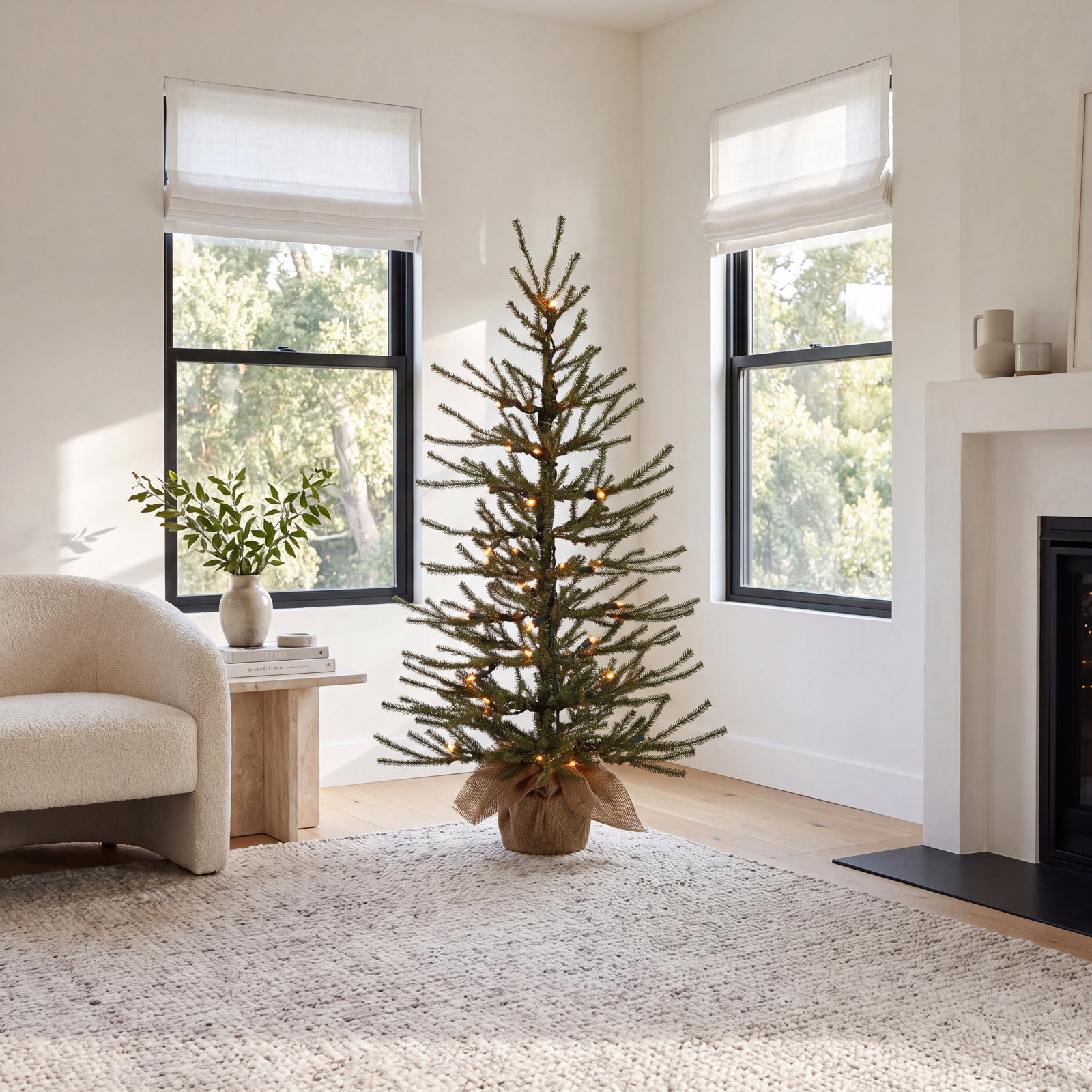 Angel Pine Tree 30' Lighted Artificial Pine Christmas Tree