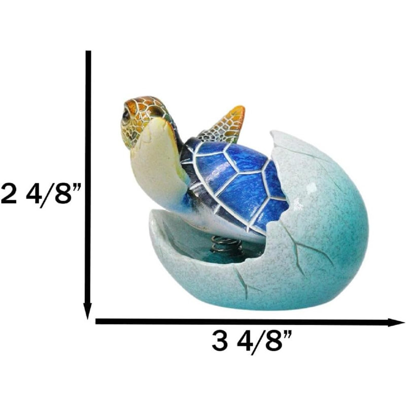 Mini figurine de tortue de mer bleue marine