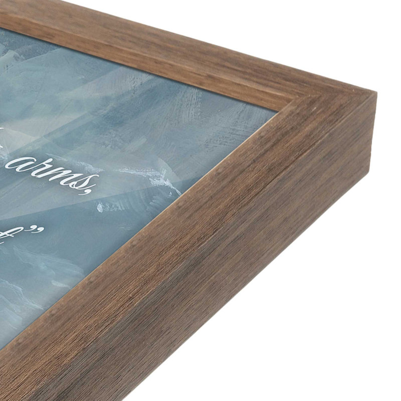 «God Has You in His Arms» par John Rossini, reproduction d'art, 18 W x 24 H, Brown, Framed Print