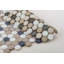 Polka 1" Glass, Ceramic & Natural Stone Penny Round Mosaic Tile-50644687