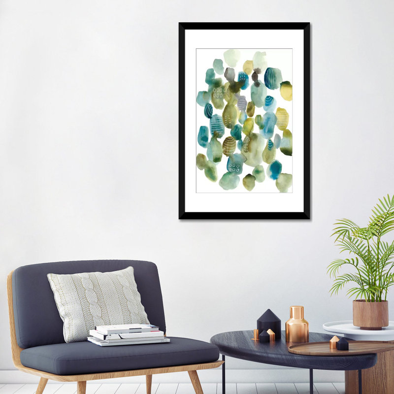 « skip hop ii », impression sur toile, Papier d'art encadré noir, H 32 po x l 24 po x P 1 po, Blanc