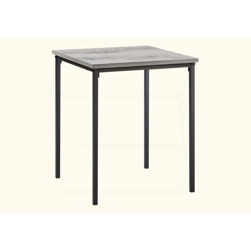 Table d'appoint, H 22 po, table d'appoint, petite table de bout, carré, chambre à coucher, salon, Gris