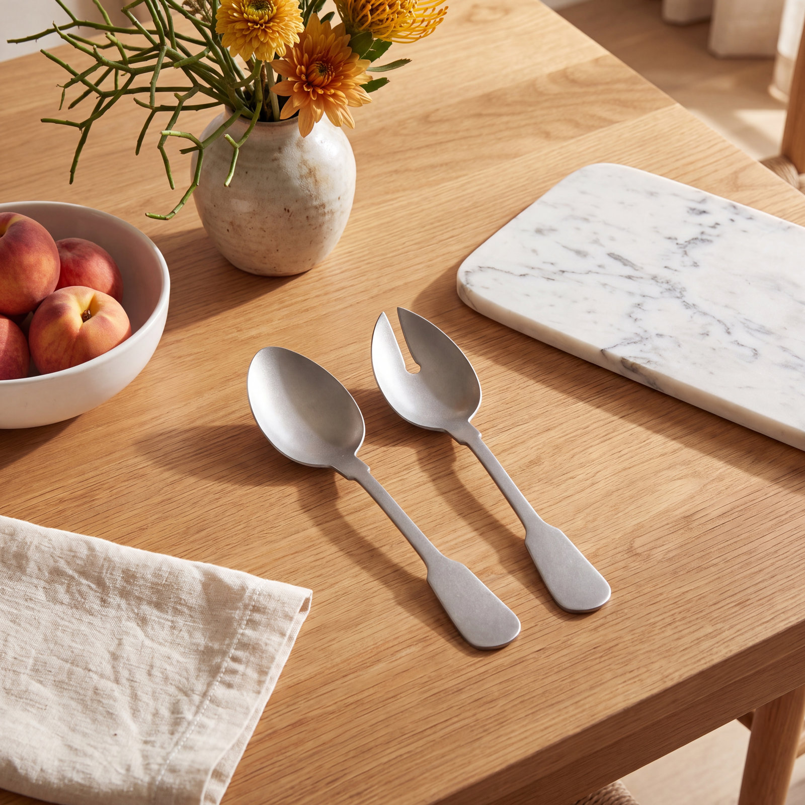 Saga Stainless Steel Salad Servers
