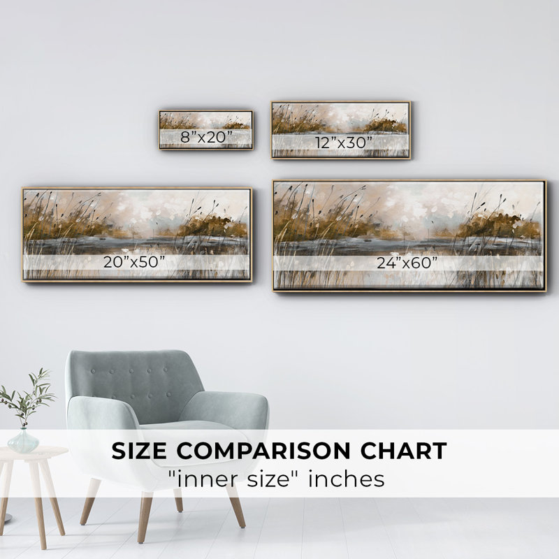 «Honeybloom Lake Views», toile encadrée, H 20 po x l 50 po