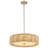 Kamila 3 - Light Natural Rope Drum Pendant Chandelier in Nickel-674179892