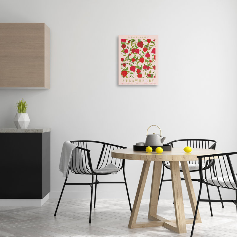 Impression sur toile Strawberry Gallery, conception de Kamdon Kreations, H 20 po x l 16 po