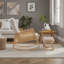 Chaise berçante avec repose-pieds Deniela