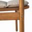 Fauteuil de patio extérieur en bois d'acacia