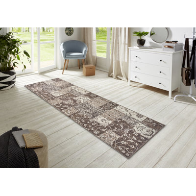 Flatweave Taupe Rug