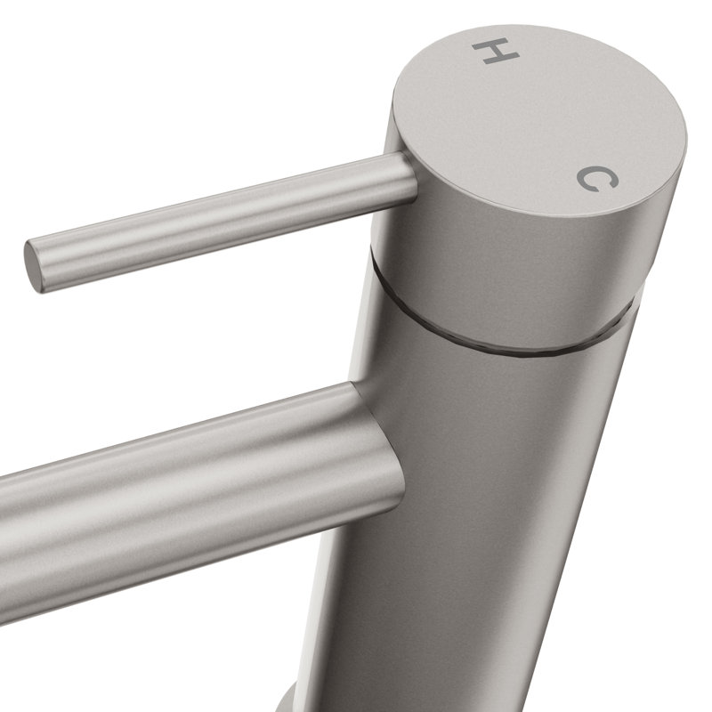 Robinet pour salle de bain à poignée simple ZLINE Palisades, Nickel brossé