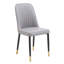 Chaises de salle à manger rembourrées modernes avec coussins épais et structure robuste, ensemble de 2