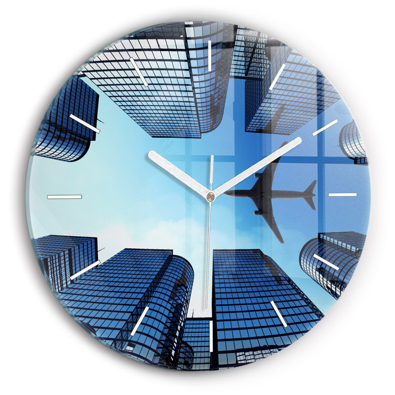 Glass Wall Clock