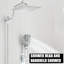 Pomme de douche à haute pression chromée 10 pouces avec bras réglable à main-120651597