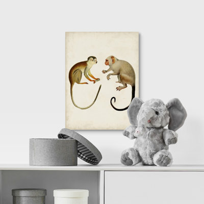Art sur toile singes pour enfants
