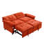 Canapé-lit convertible en velours avec matelas dépliable-1671652859